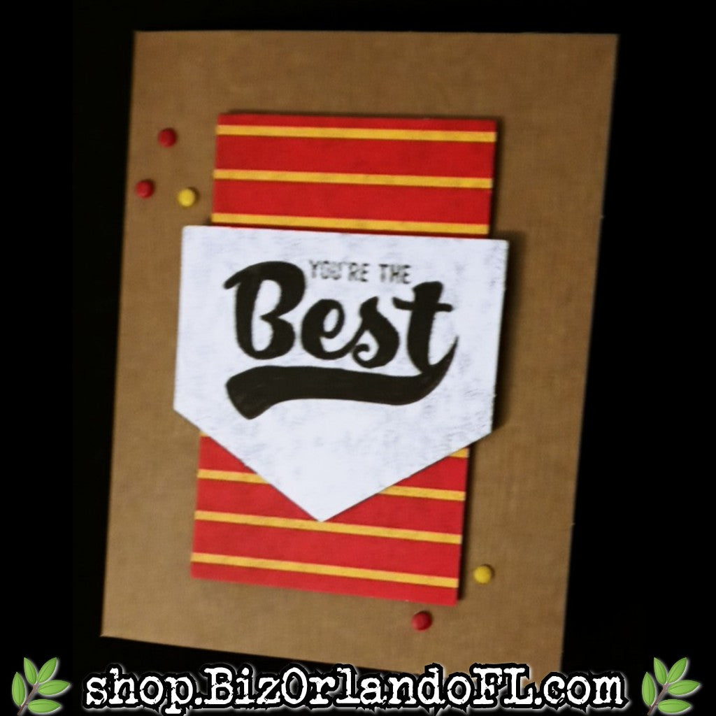 ALL OCCASION: You're The Best Handmade Greeting Card by Kathryn McHenry