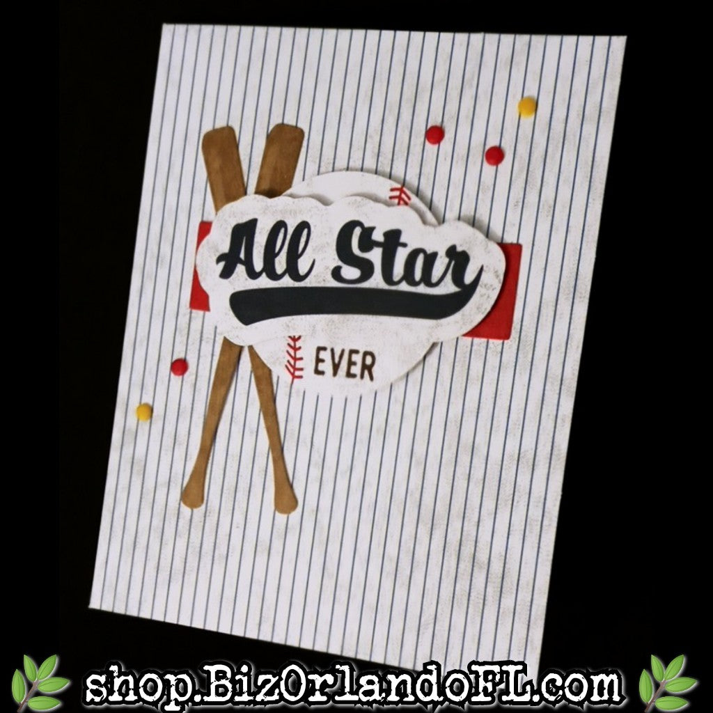 ALL OCCASION: All Star 4 Ever Handmade Greeting Card by Kathryn McHenry