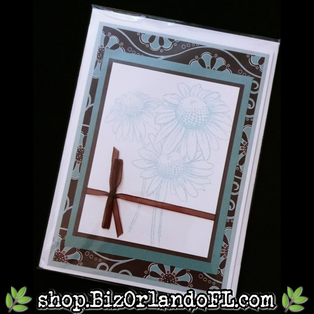 ALL OCCASION: Floral Bouquet Handmade Greeting Card by Local Artisan