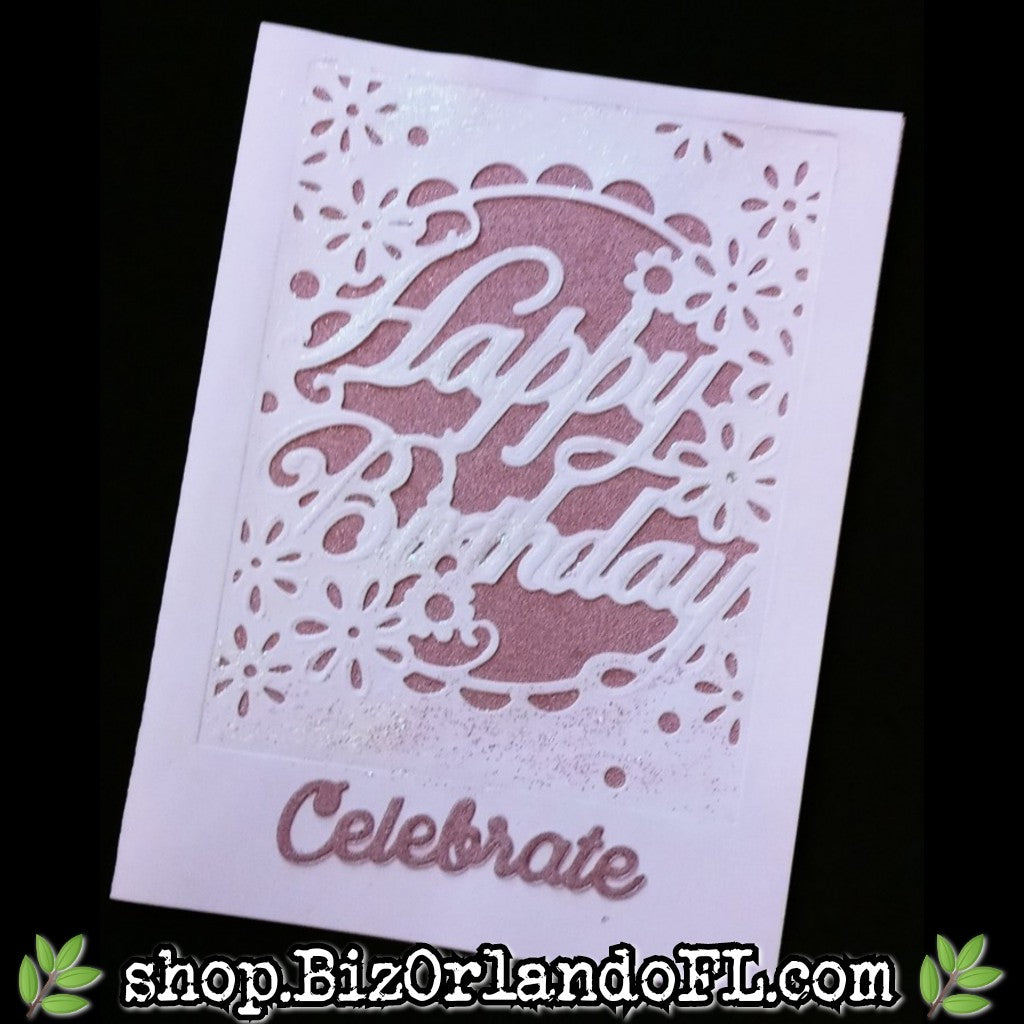 BIRTHDAY: Happy Birthday -- Celebrate Handmade Greeting Card by Local Artisan