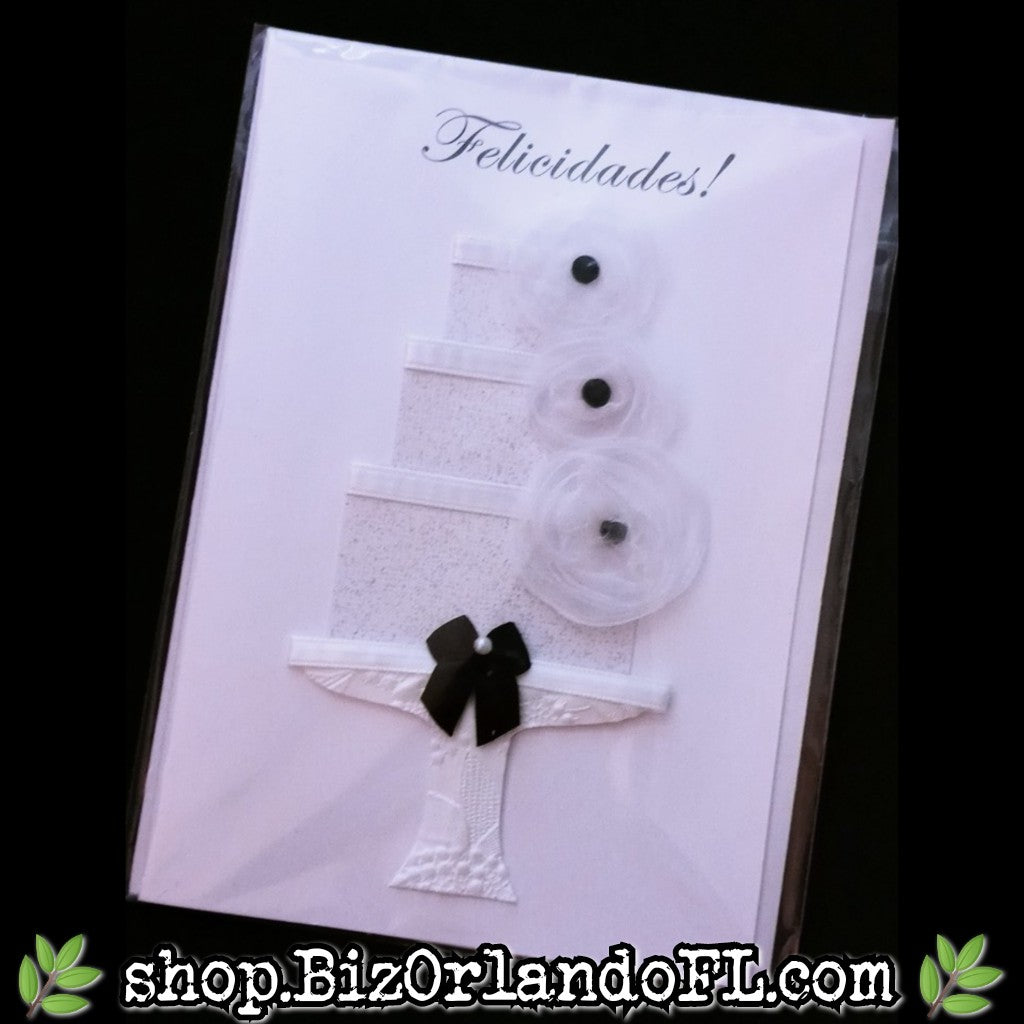 WEDDING: Handmade Greeting Card by Local Artisan (En Espanol)