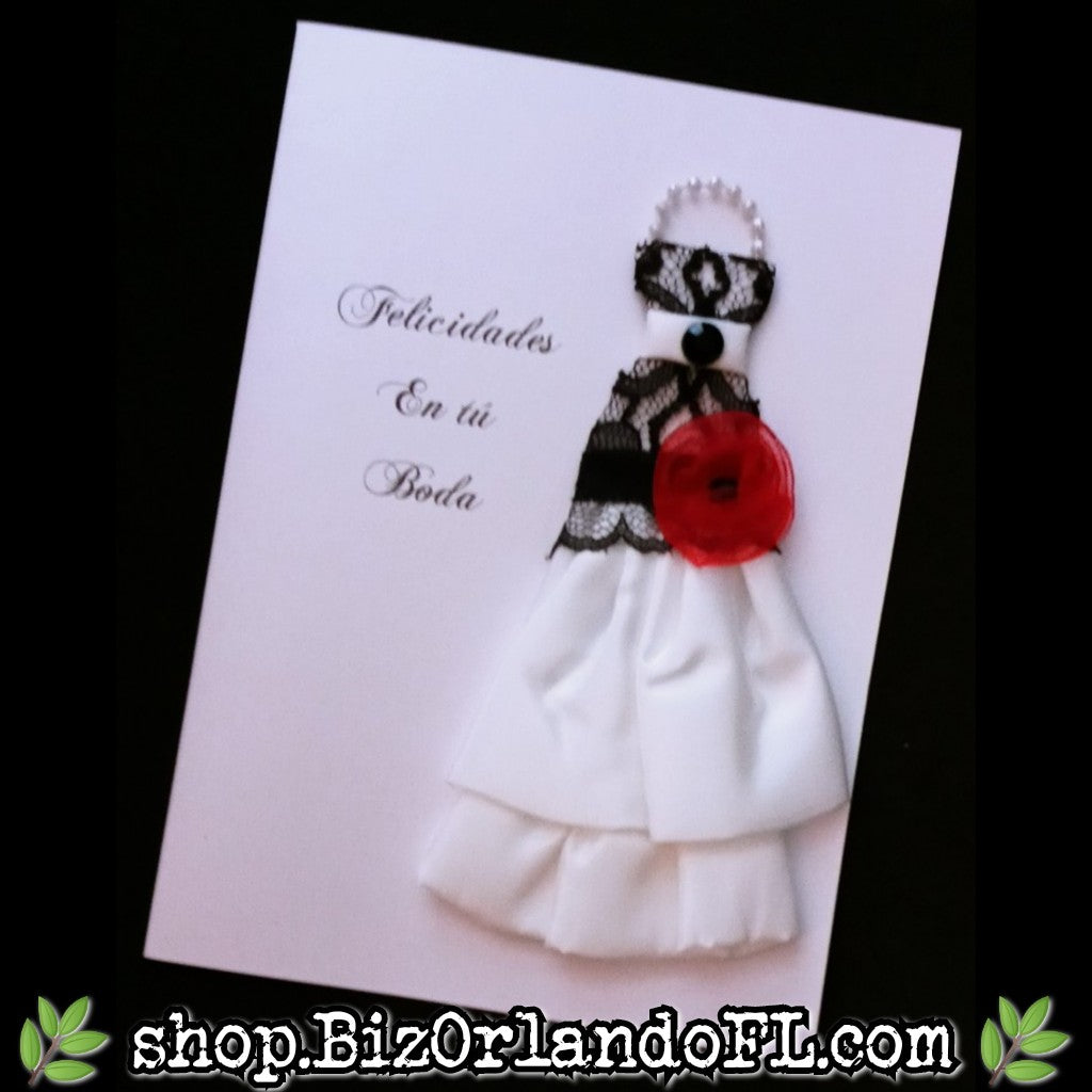 WEDDING: Handmade Greeting Card by Local Artisan (En Espanol)