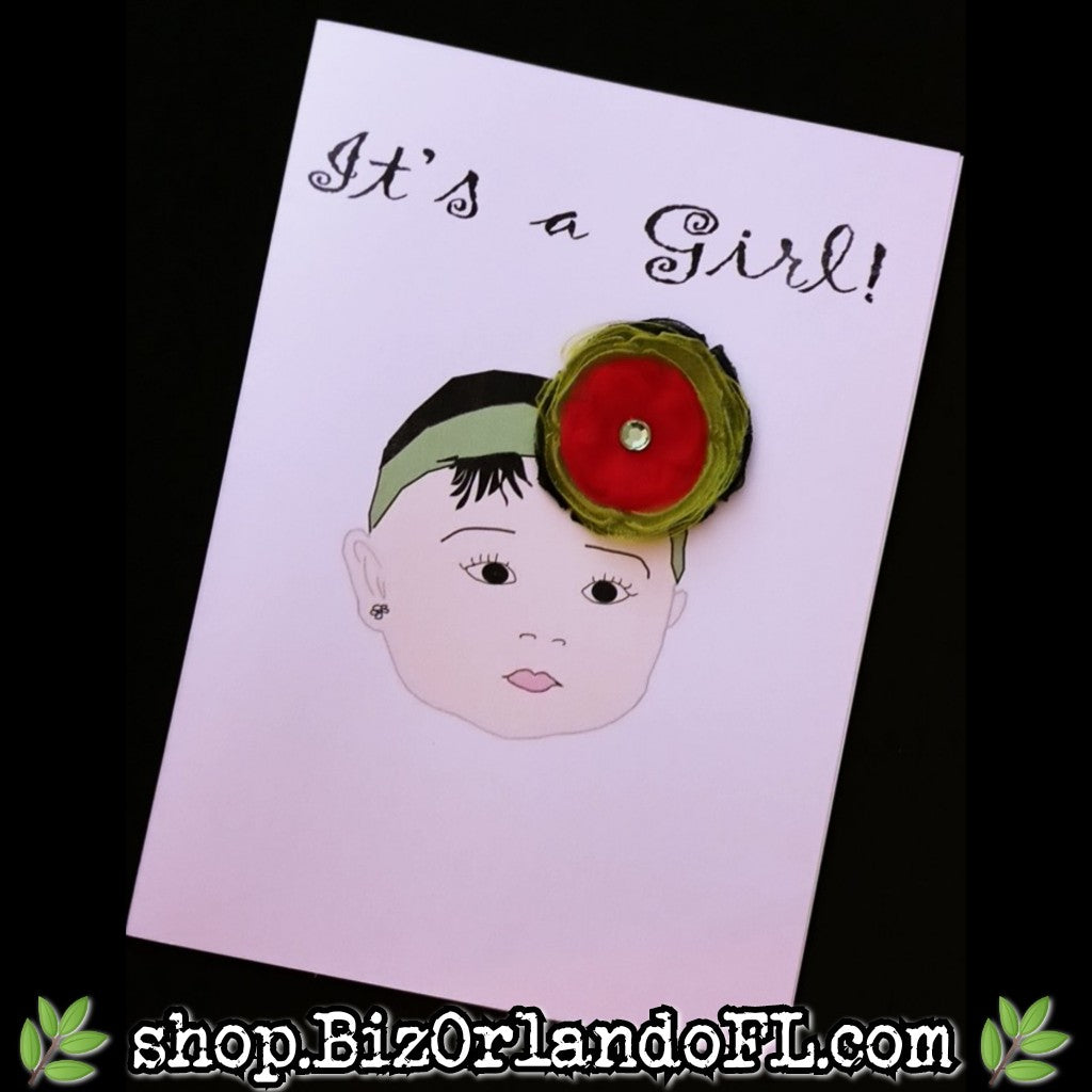 BABY: Handmade Greeting Card by Local Artisan