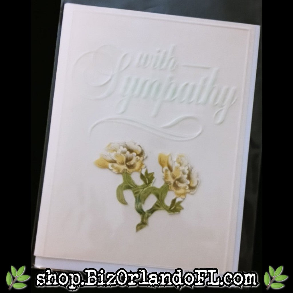 SYMPATHY: Handmade Greeting Card by Local Artisan