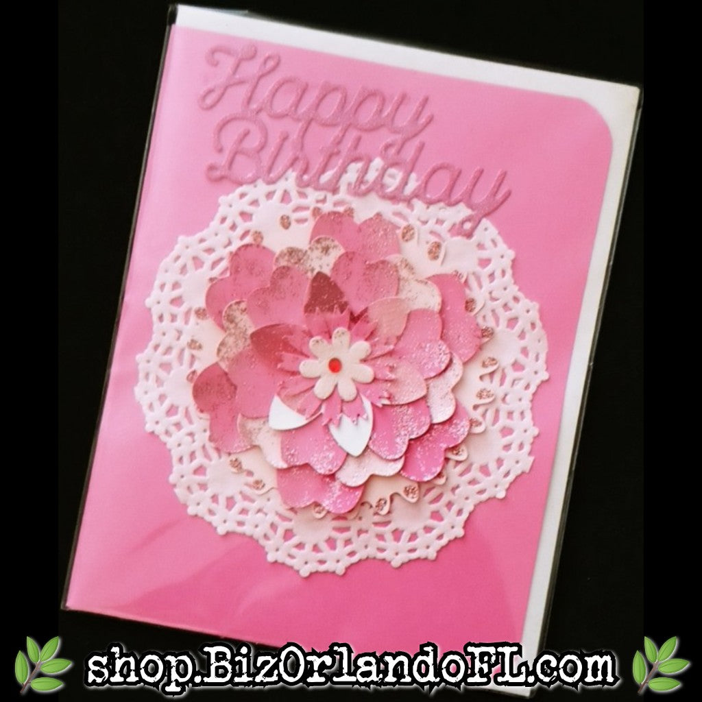 BIRTHDAY: Happy Birthday Handmade Greeting Card by Local Artisan