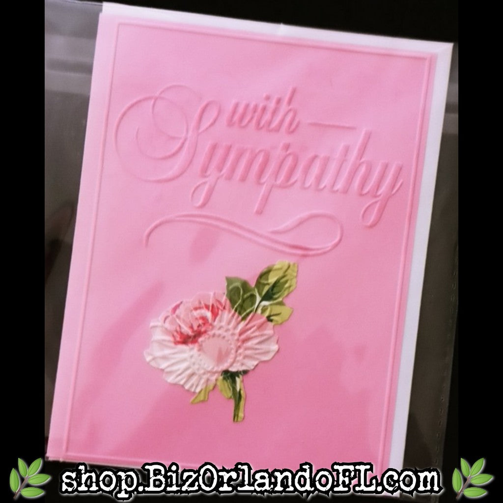 SYMPATHY: Handmade Greeting Card by Local Artisan