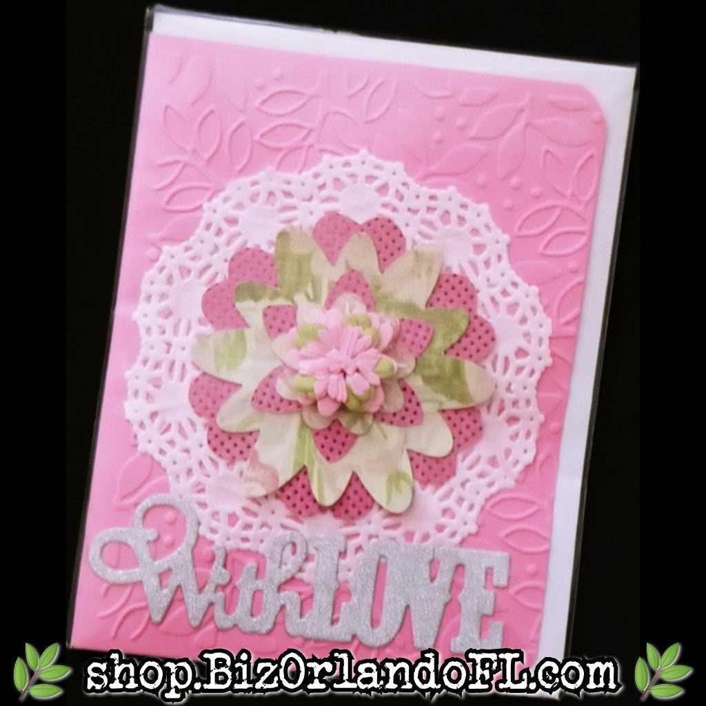 LOVE / ROMANCE: Handmade Greeting Card by Local Artisan