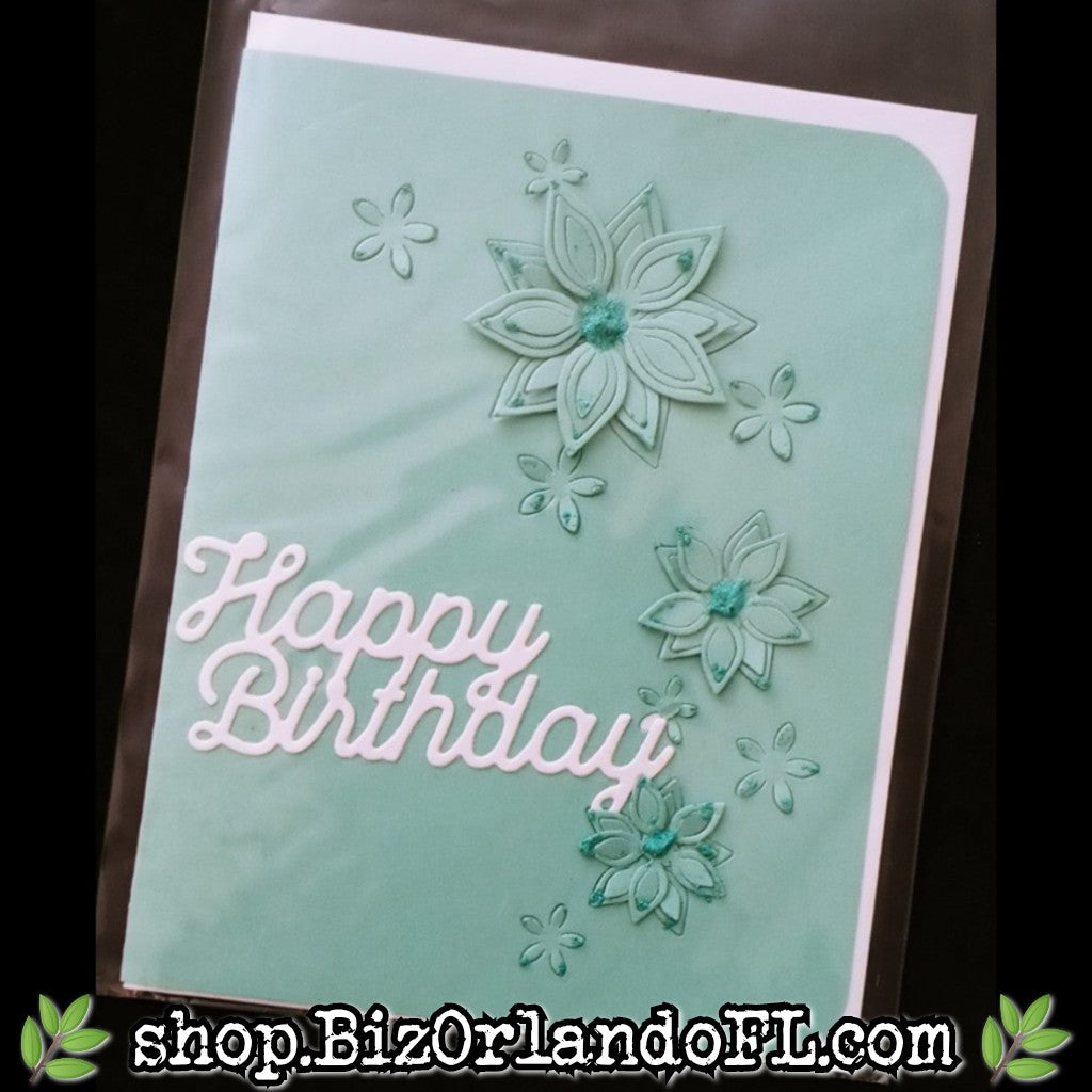 BIRTHDAY: Happy Birthday Handmade Greeting Card by Local Artisan