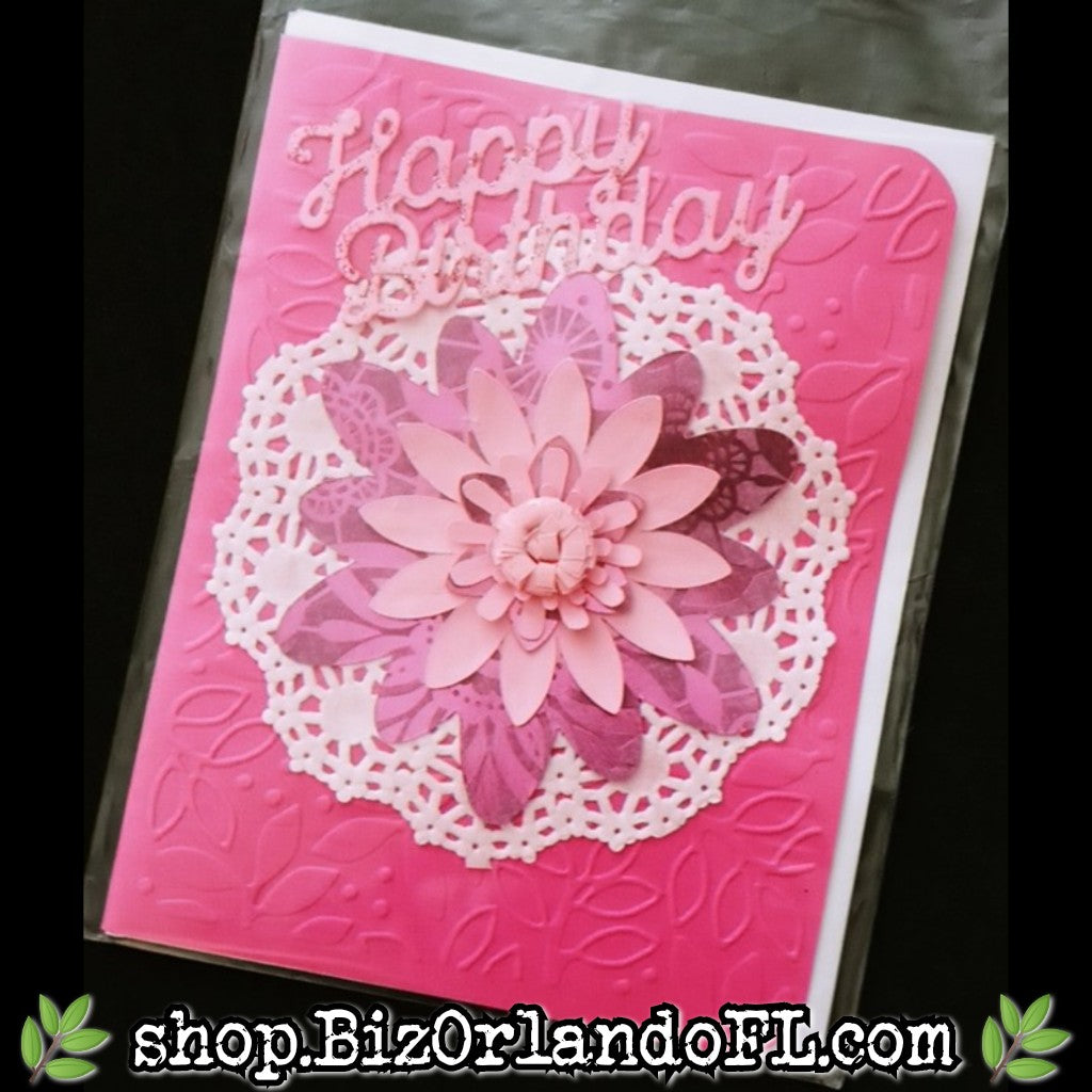 BIRTHDAY: Happy Birthday Handmade Greeting Card by Local Artisan