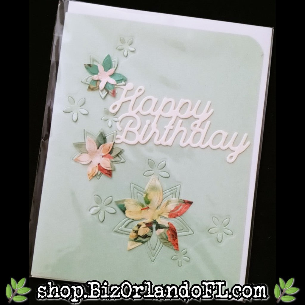 BIRTHDAY: Happy Birthday Handmade Greeting Card by Local Artist