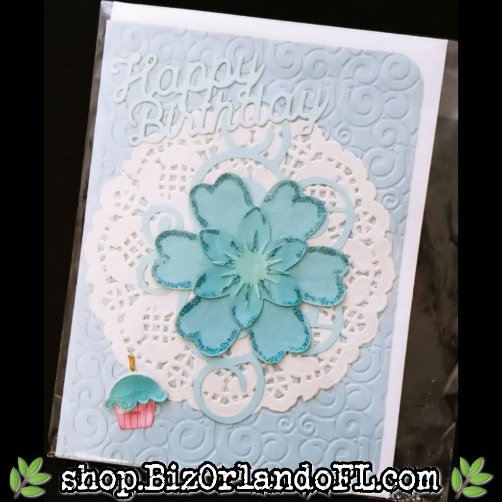 BIRTHDAY: Happy Birthday Handmade Greeting Card by Local Artisan