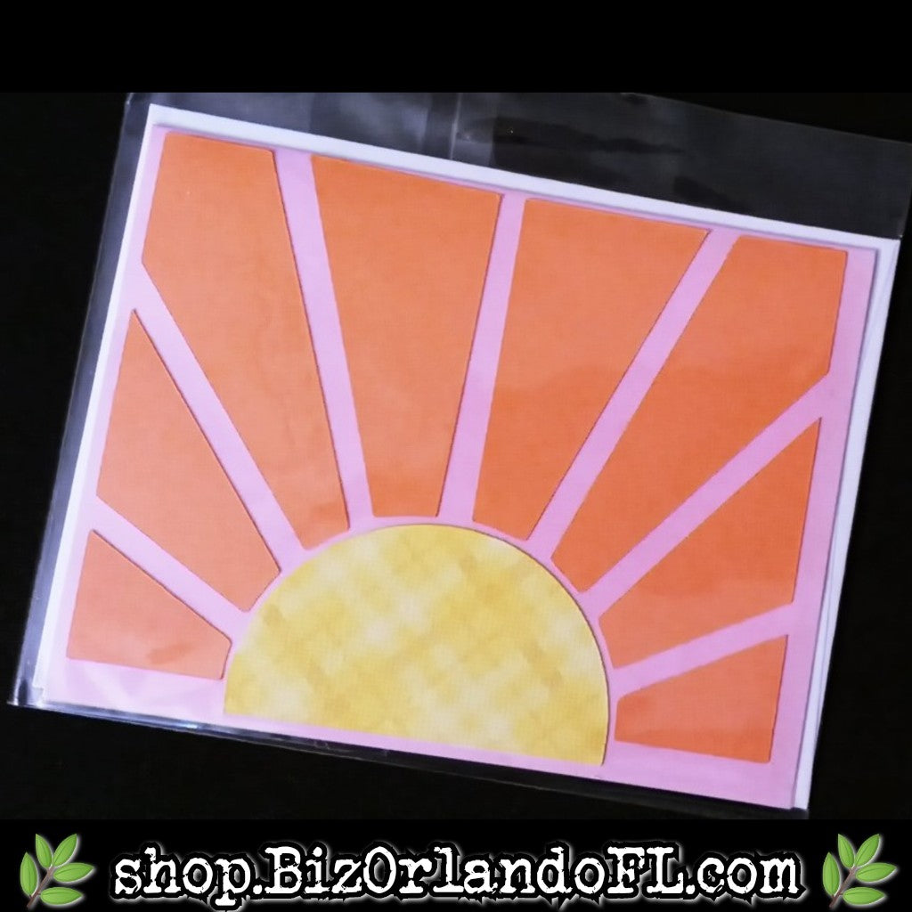 ALL OCCASION: Sunshine Theme Handmade Greeting Card by Local Artisan