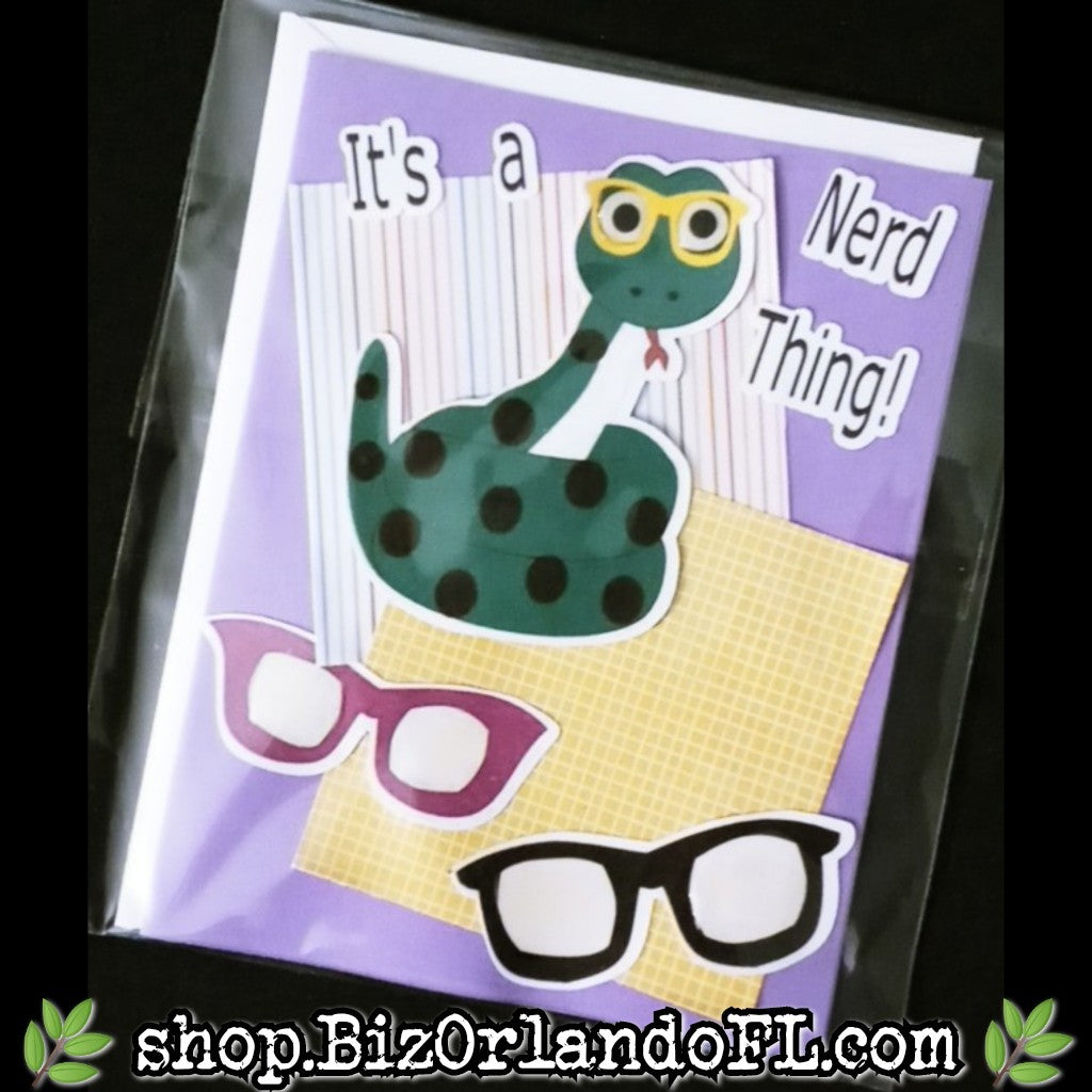 ALL OCCASION: It's A Nerd Thing Handmade Greeting Card by Local Artisan
