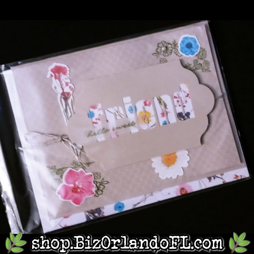 ALL OCCASION: Hello Sweet Friend Handmade Greeting Card by Kathryn McHenry
