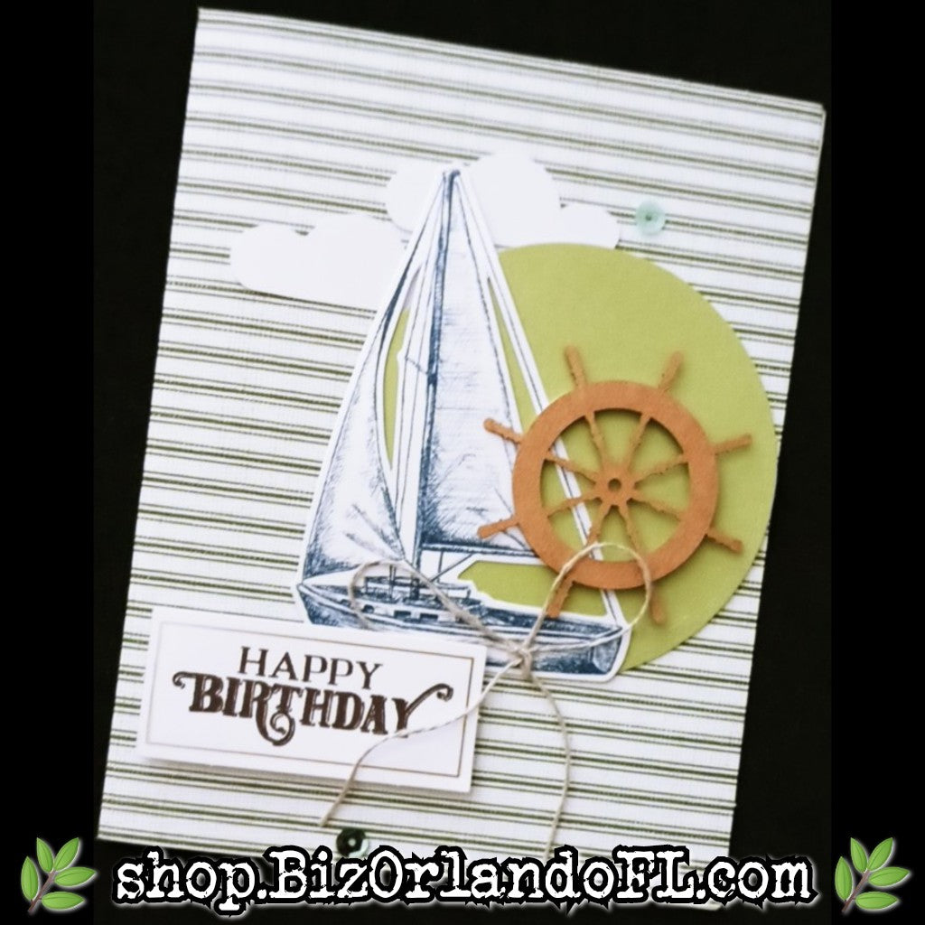 BIRTHDAY: Happy Birthday Handcrafted Greeting Card by Kathryn McHenry