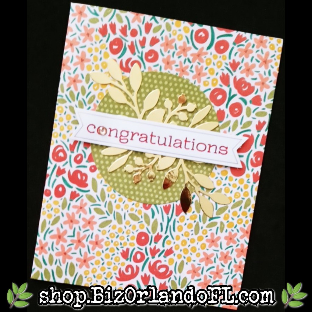CONGRATS: Congratulations Handmade Greeting Card by Kathryn McHenry