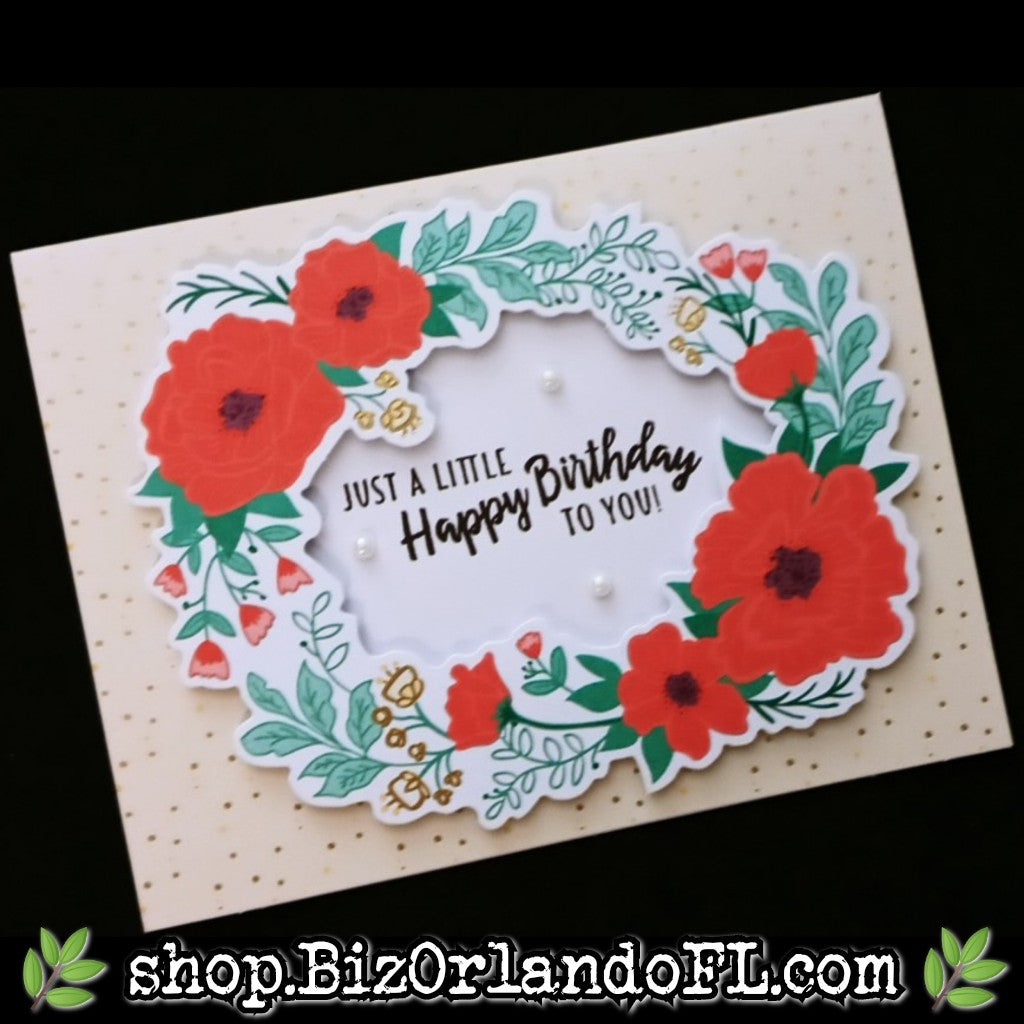 BIRTHDAY: Just A Little Happy Birthday To You! Handcrafted Greeting Card by Kathryn McHenry
