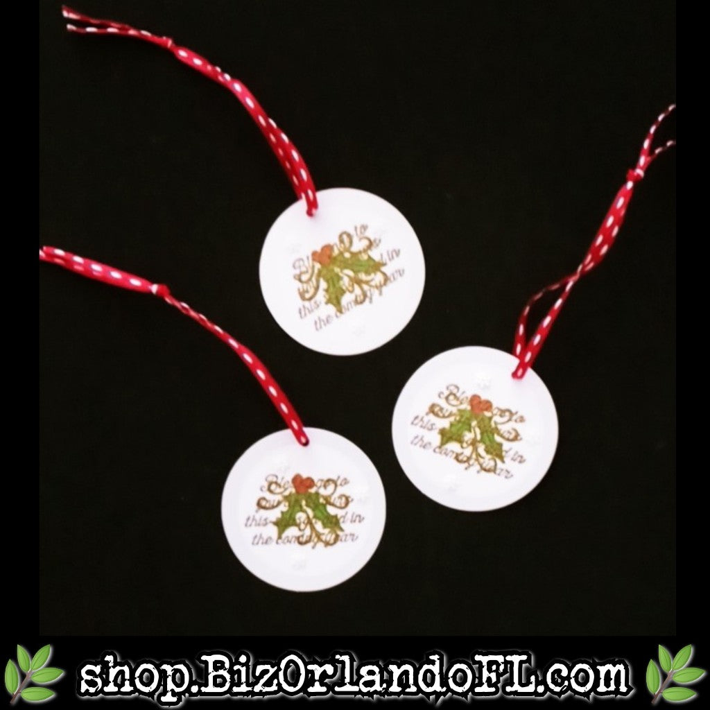 HOLIDAY: Handstamped, Embossed & Embellished Gift Tag Sets of 3 by Kathryn McHenry