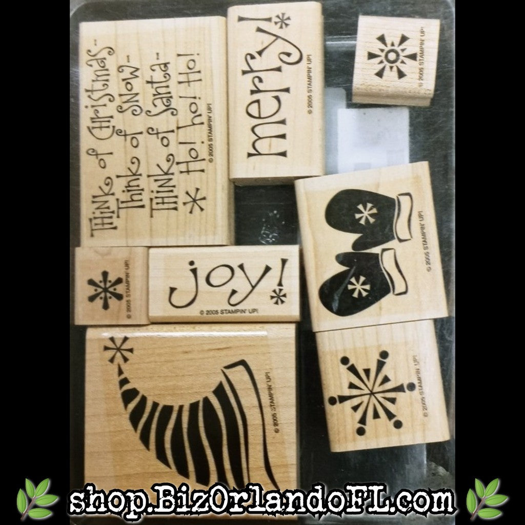 STAMPS: Merry Holiday Wooden Stamp Set (Stampin' Up!) *