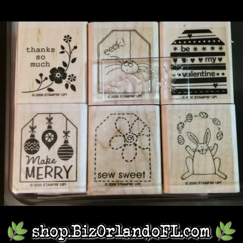 STAMPS: Holiday Tags Wooden Stamp Set (Stampin' Up!) *