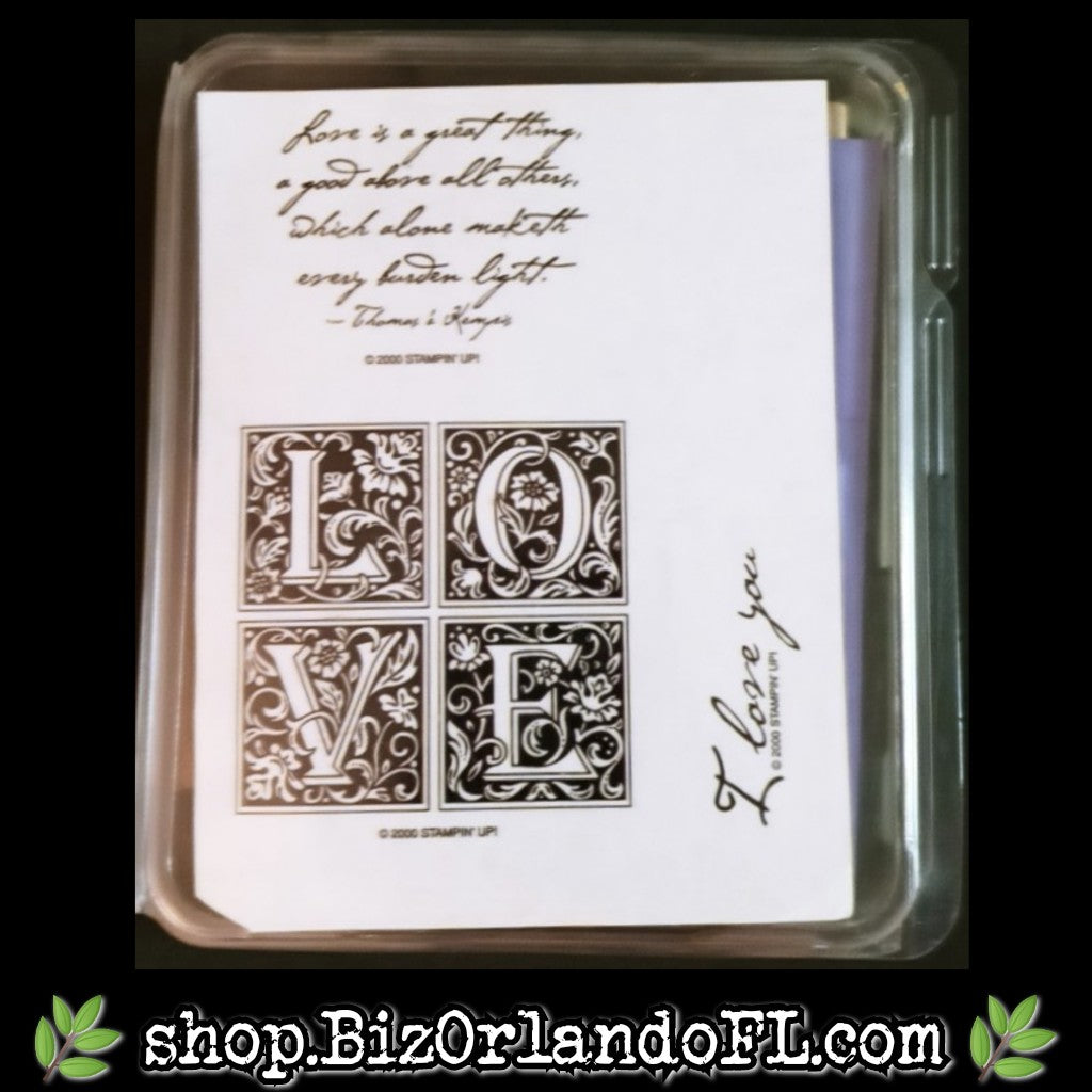 STAMPS: Love Is A Great Thing Holiday Wooden Stamp Set (Stampin' Up!) *