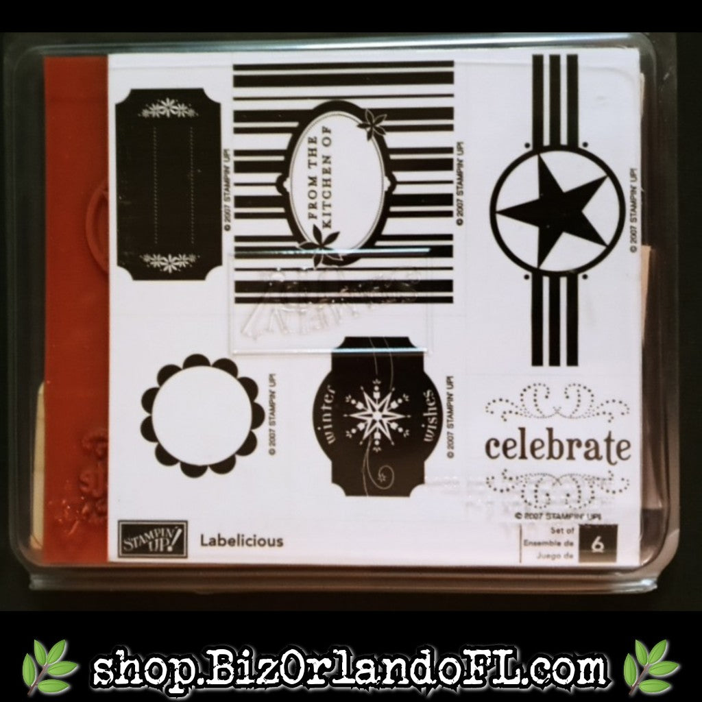 STAMPS: Labelicious Holiday Wooden Stamp Set (Stampin' Up!) *