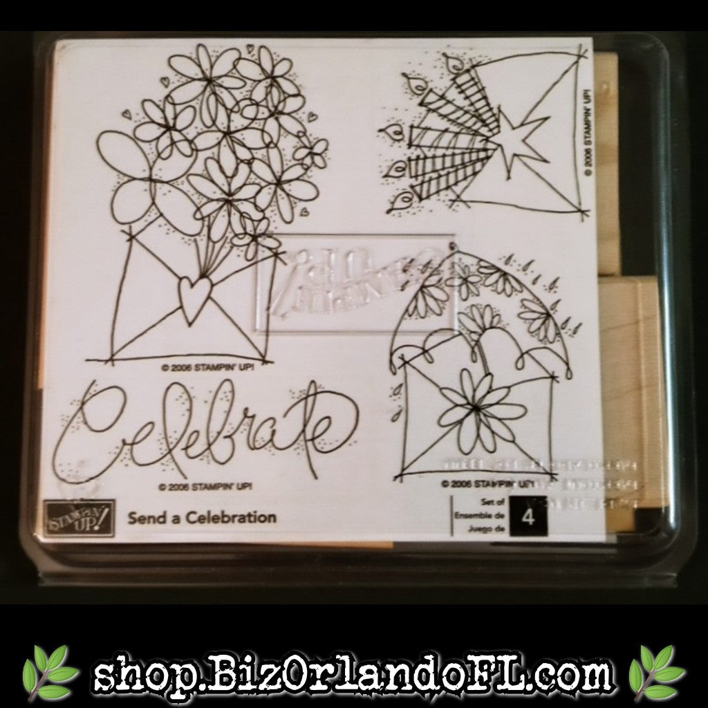 STAMPS: Send A Celebration Holiday Wooden Stamp Set (Stampin' Up!) *