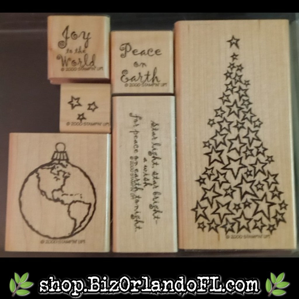 STAMPS: Peace On Earth Holiday Wooden Stamp Set (Stampin' Up!) *
