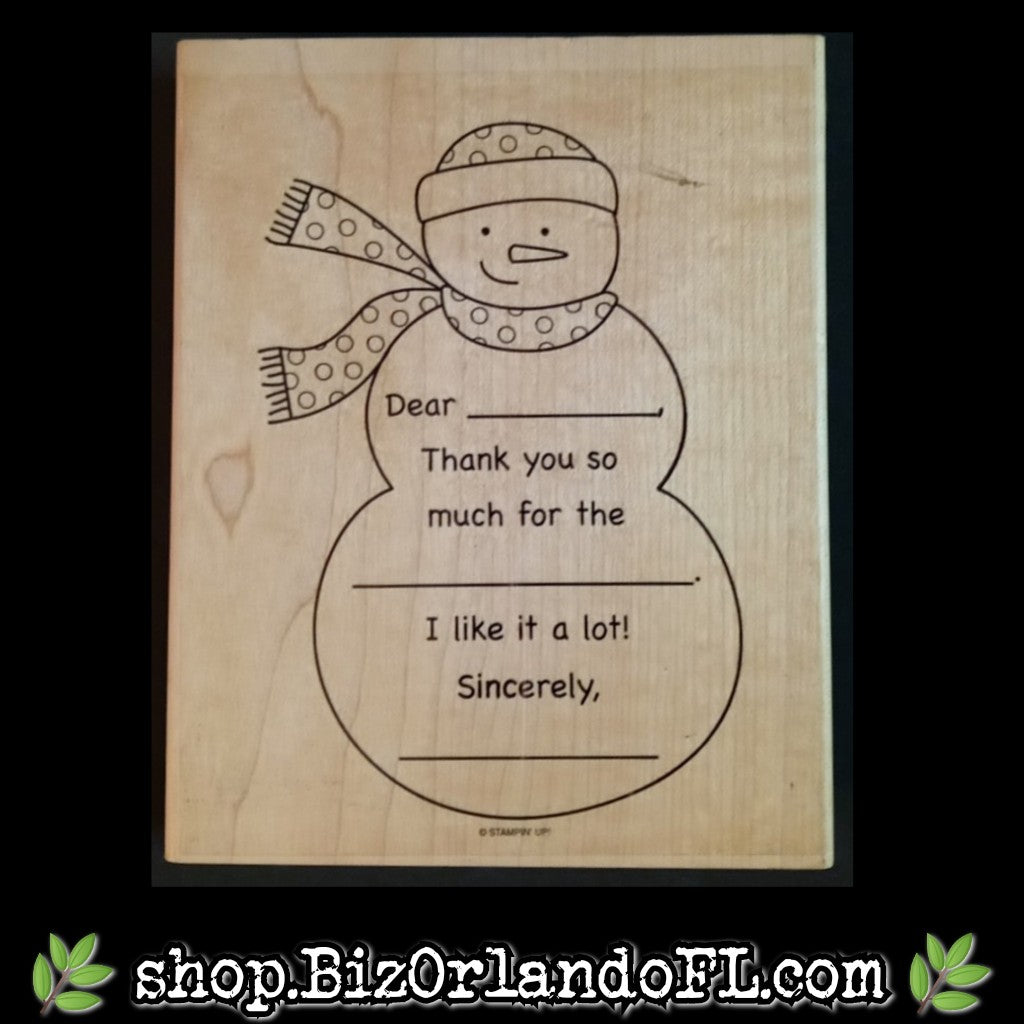 STAMPS: Simple Seasonal Thanks Holiday Wooden Stamp (Stampin' Up!) *