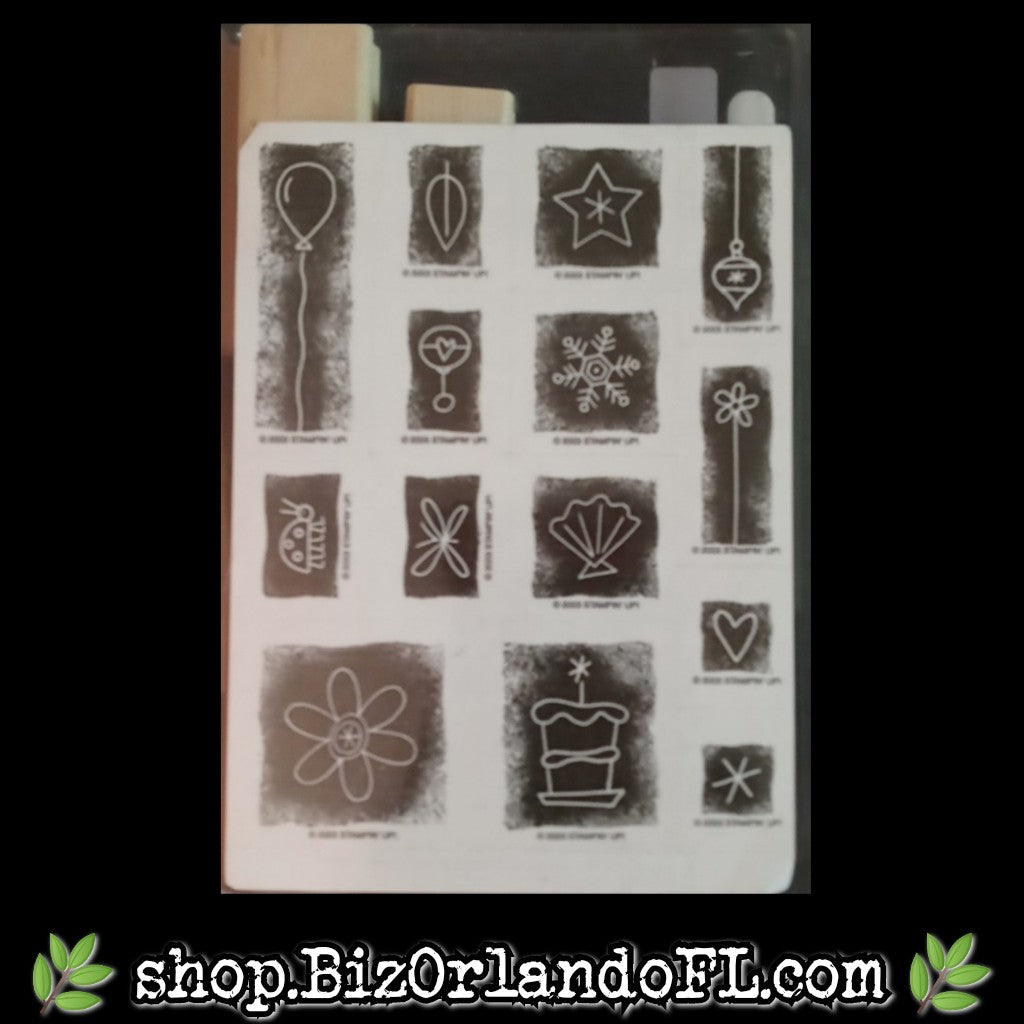 STAMPS: Stipple Celebration Holiday Wooden Stamp Set (Stampin' Up!) *