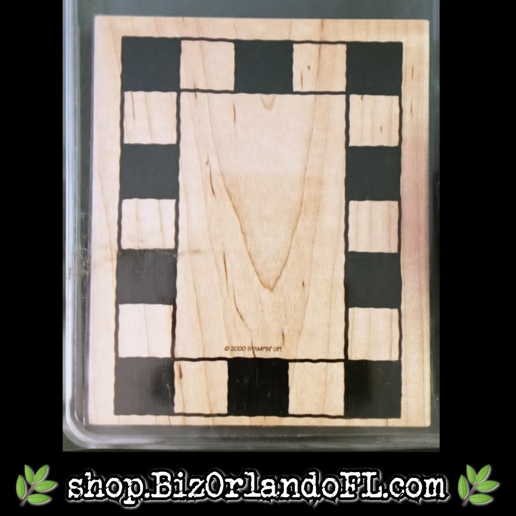 STAMPS: Checker Block Frame Wooden Stamp Set (Stampin' Up!) *