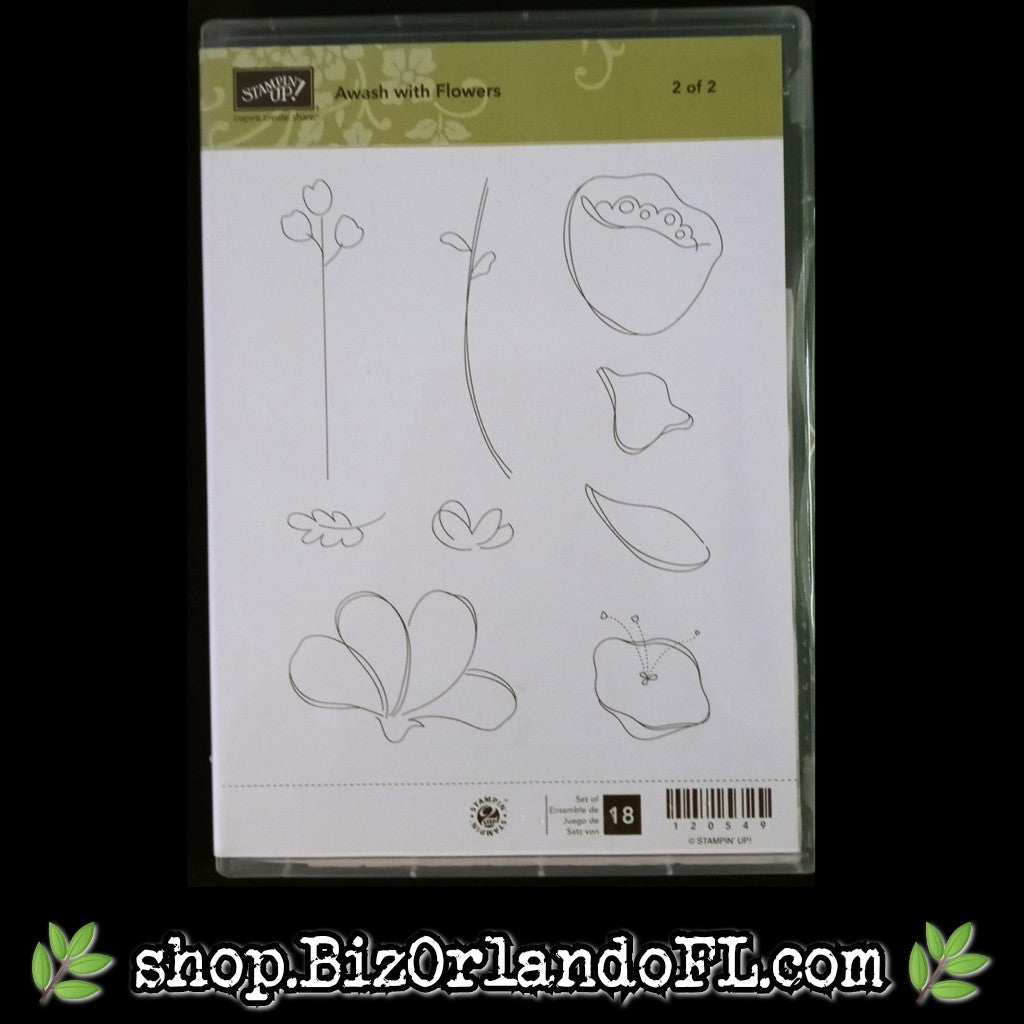 STAMPS: Awash With Flowers Set of 2 Stamp Set (Stampin' Up!) *