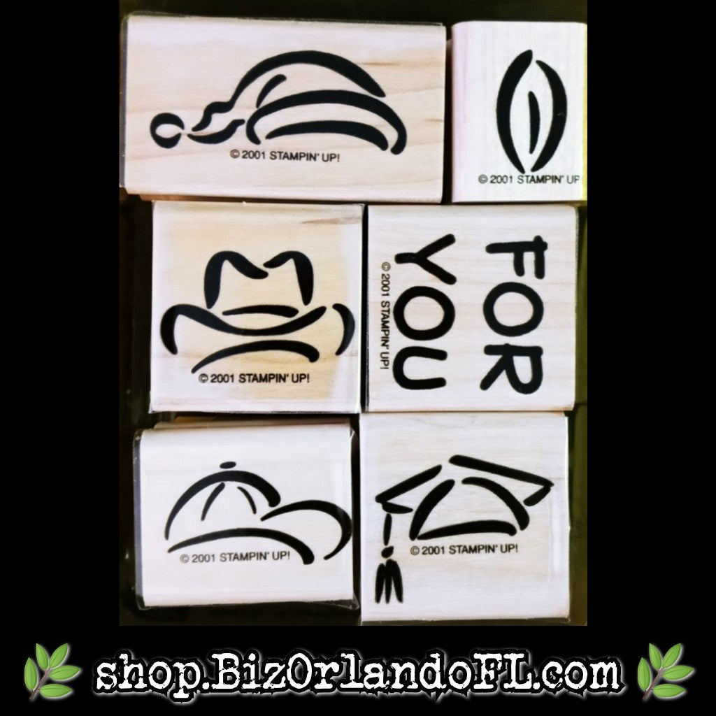 ARTS AND CRAFT SUPPLIES: Smile Accessories Wooden Stamp Set (Stampin' Up!)