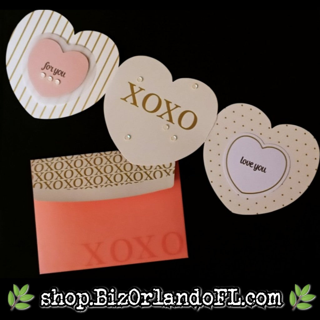 LOVE / ROMANCE: For You, Love You Handmade Greeting Card by Kathryn McHenry