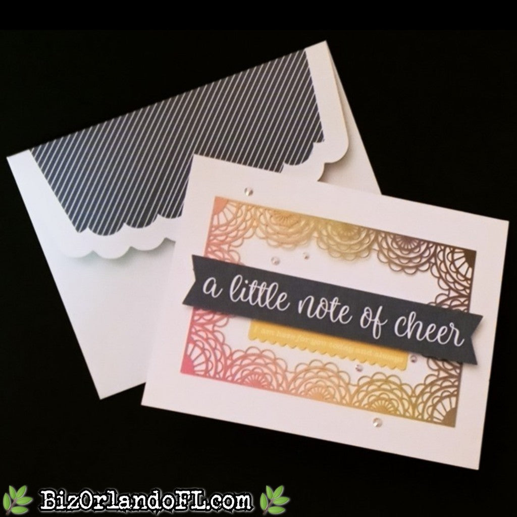 ENCOURAGEMENT: A Little Note Of Cheer Handcrafted Greeting Card by Kathryn McHenry